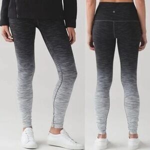 Lululemon Wunder Under Hi-Rise Tight *Ombre Melange Ombre size 4 Space Dye Black
